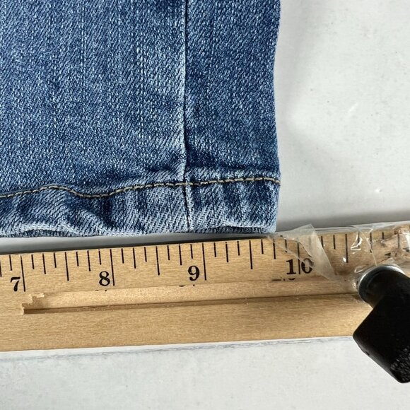 Letter To Juliet Jean Shorts Womens 29* High Rise Bermuda Blue Denim Jorts Tag M - Picture 12 of 16